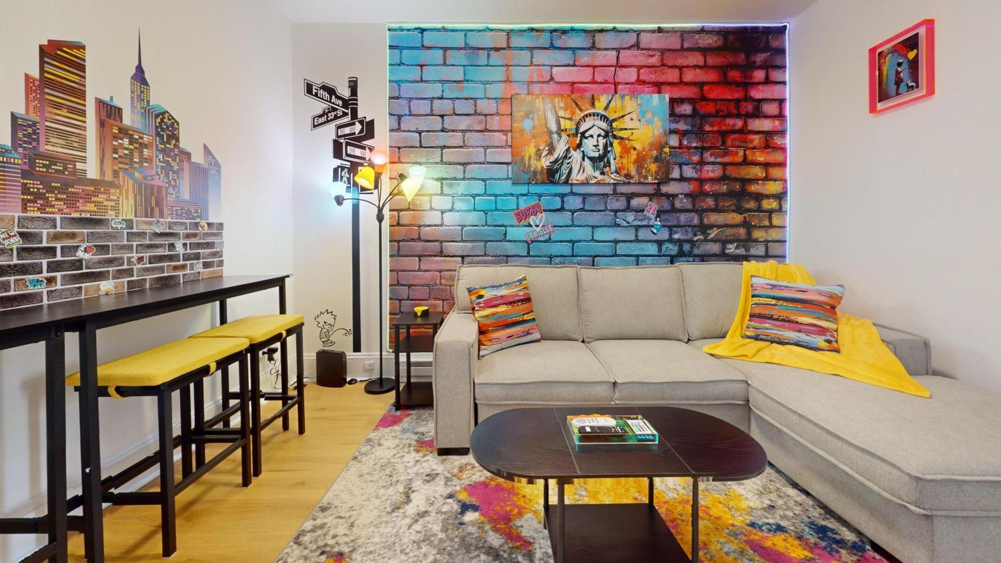 Funky & Colorful Urban Getaway, 20 Minutes To Nyc Apartment Hoboken Exterior foto