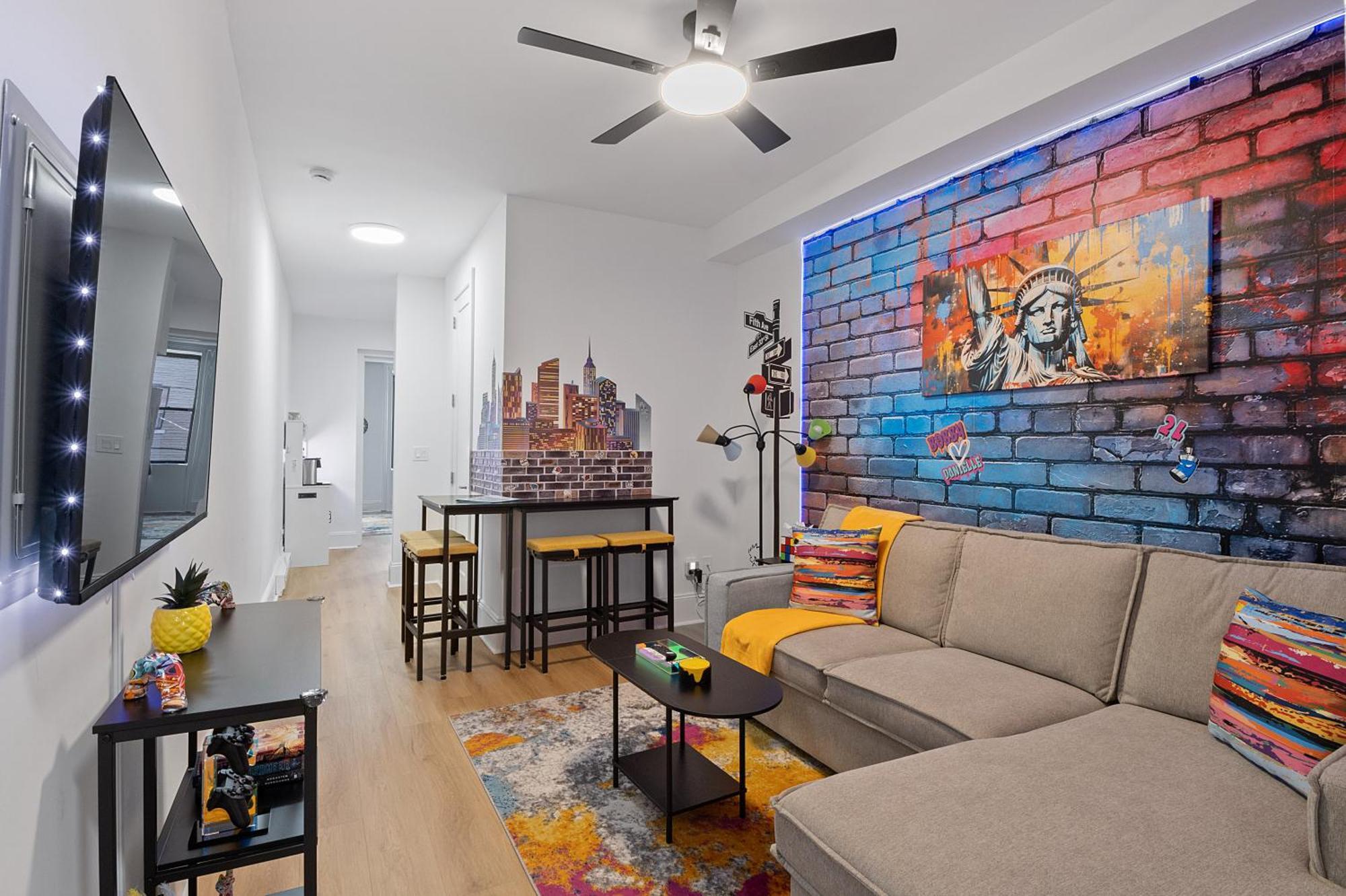 Funky & Colorful Urban Getaway, 20 Minutes To Nyc Apartment Hoboken Exterior foto